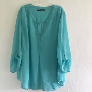 Teal dress shirt